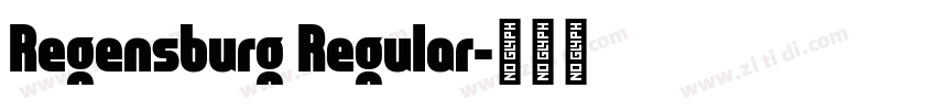 Regensburg Regular字体转换